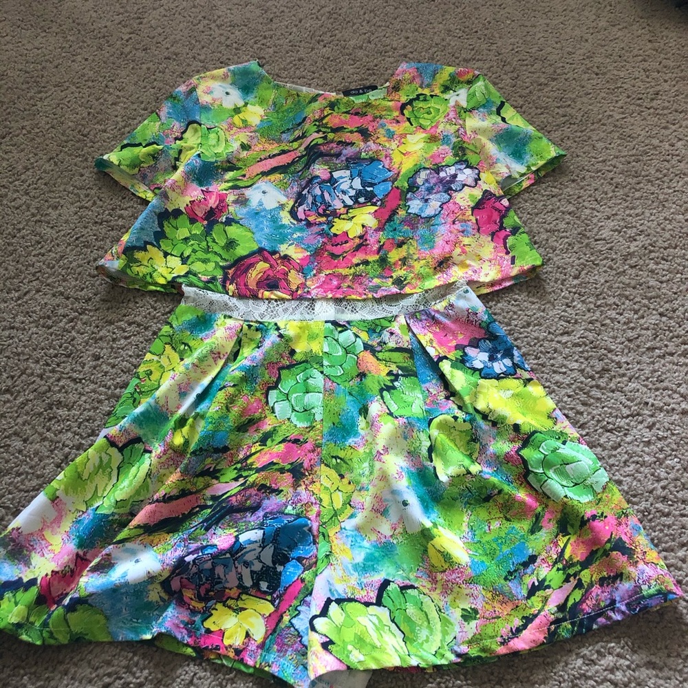 Rainbow Lace Romper One Piece